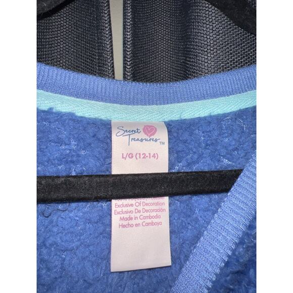 Ugly Christmas Sweater Xmas Sweatshirt Fleece Crewneck Size Large - Picture 2 of 3